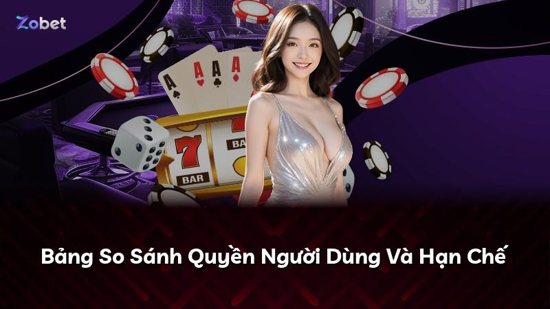 Bảng So Sánh Quyền Người Dùng Và Hạn Chế